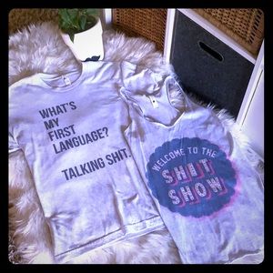 Tshirt and tank combo medium